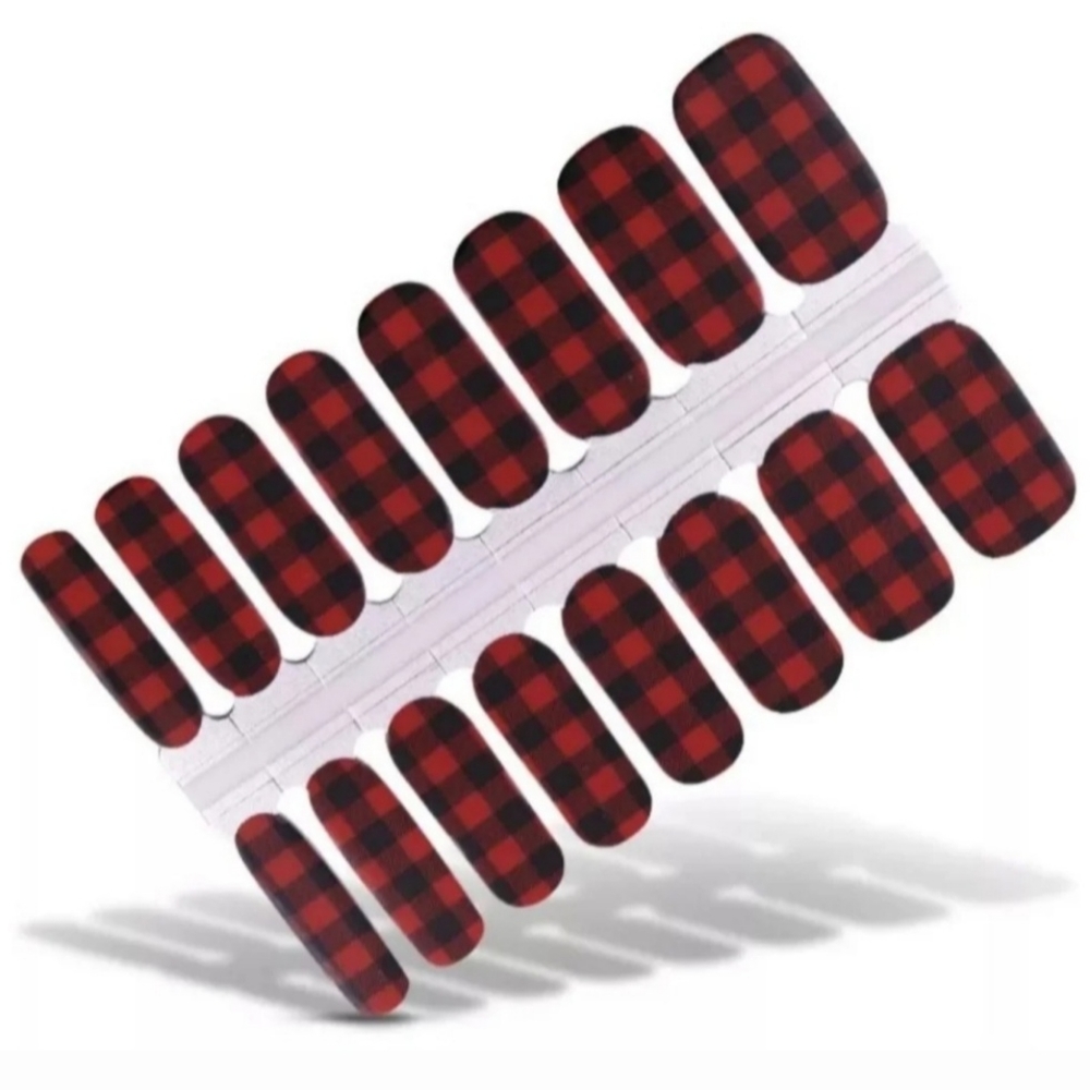 Buffalo Plaid Nail Stickers